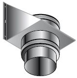 dubbelwandig rookgasstoel Isoleco DP 25 80mmDP 612